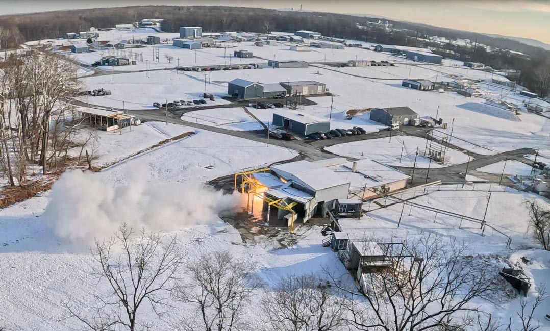 snow-covered Elkton Maryland