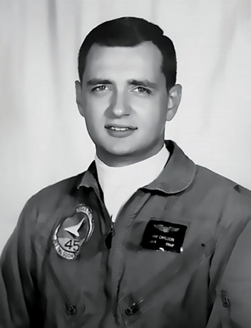 White man wearing U.S. Airforce Captain uniform