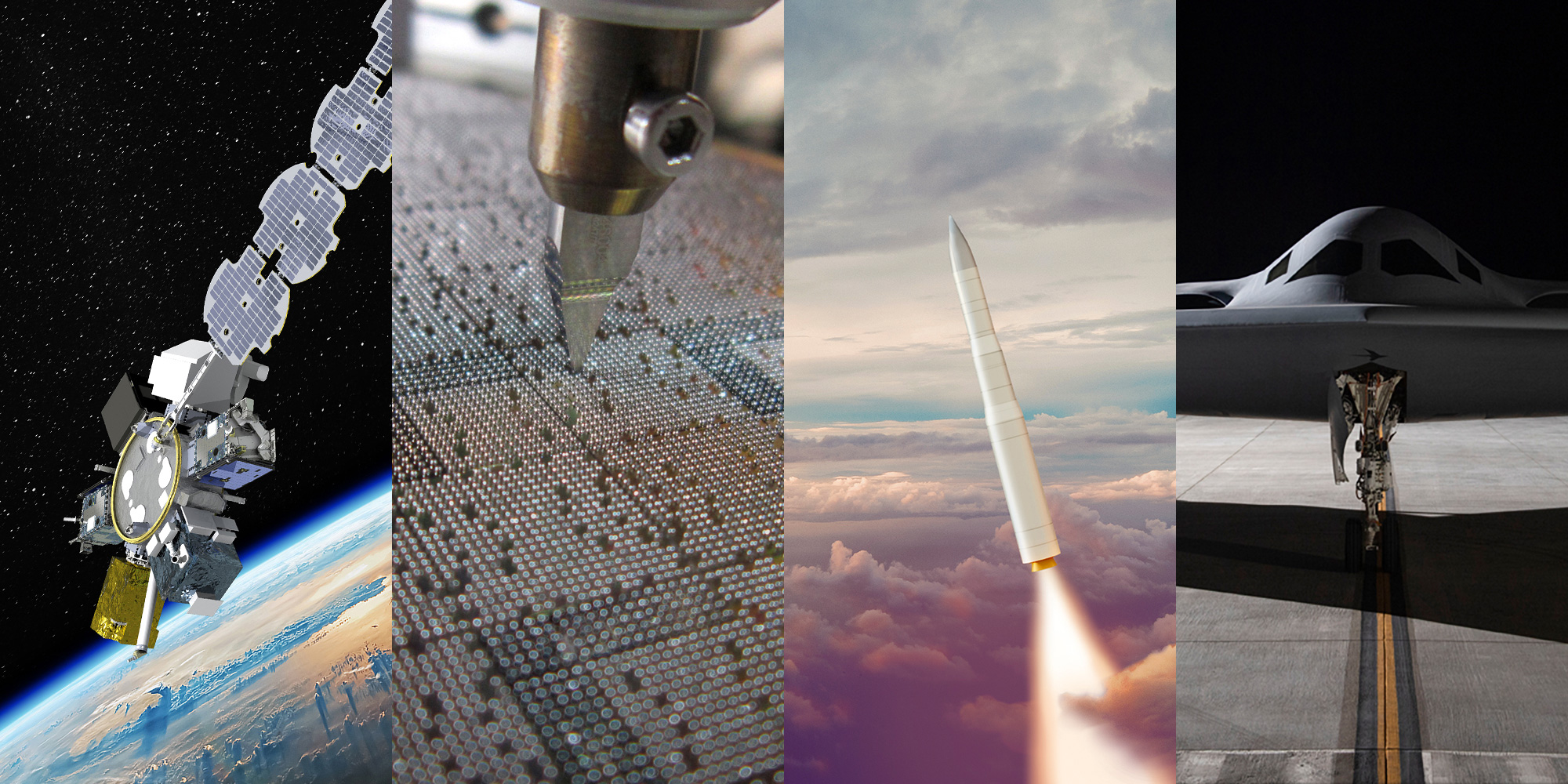 four military images