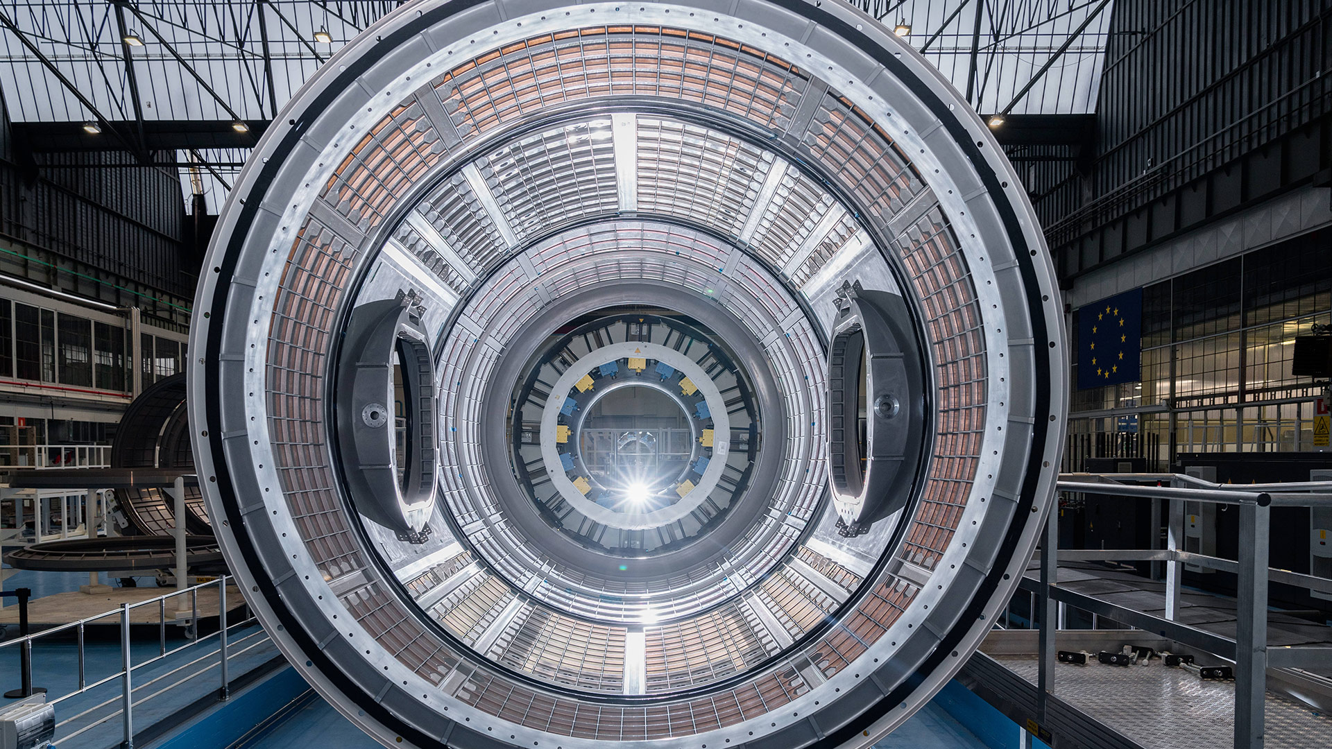 HALO spacecraft in manufacturing facility