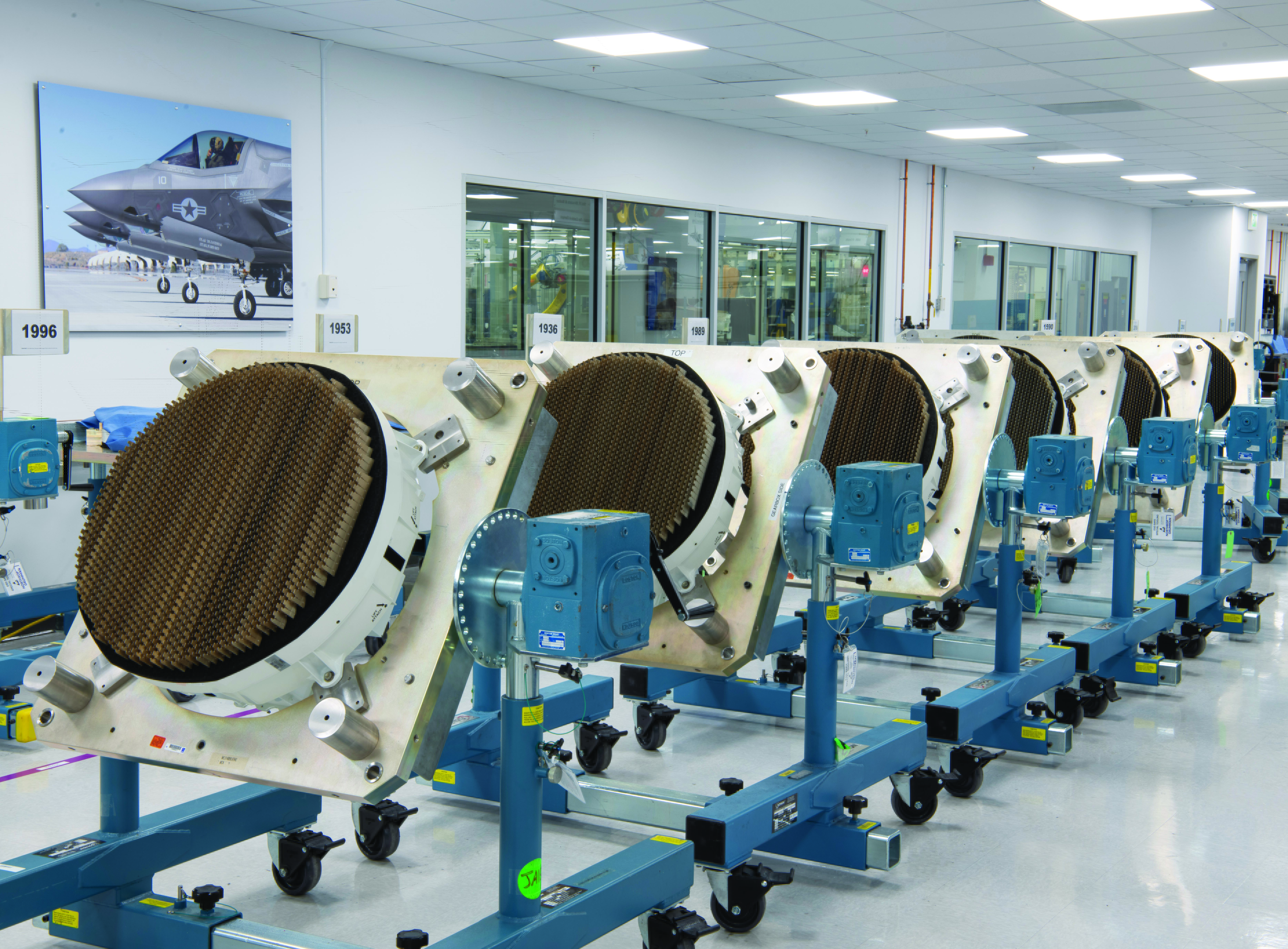 radars lined up in lab