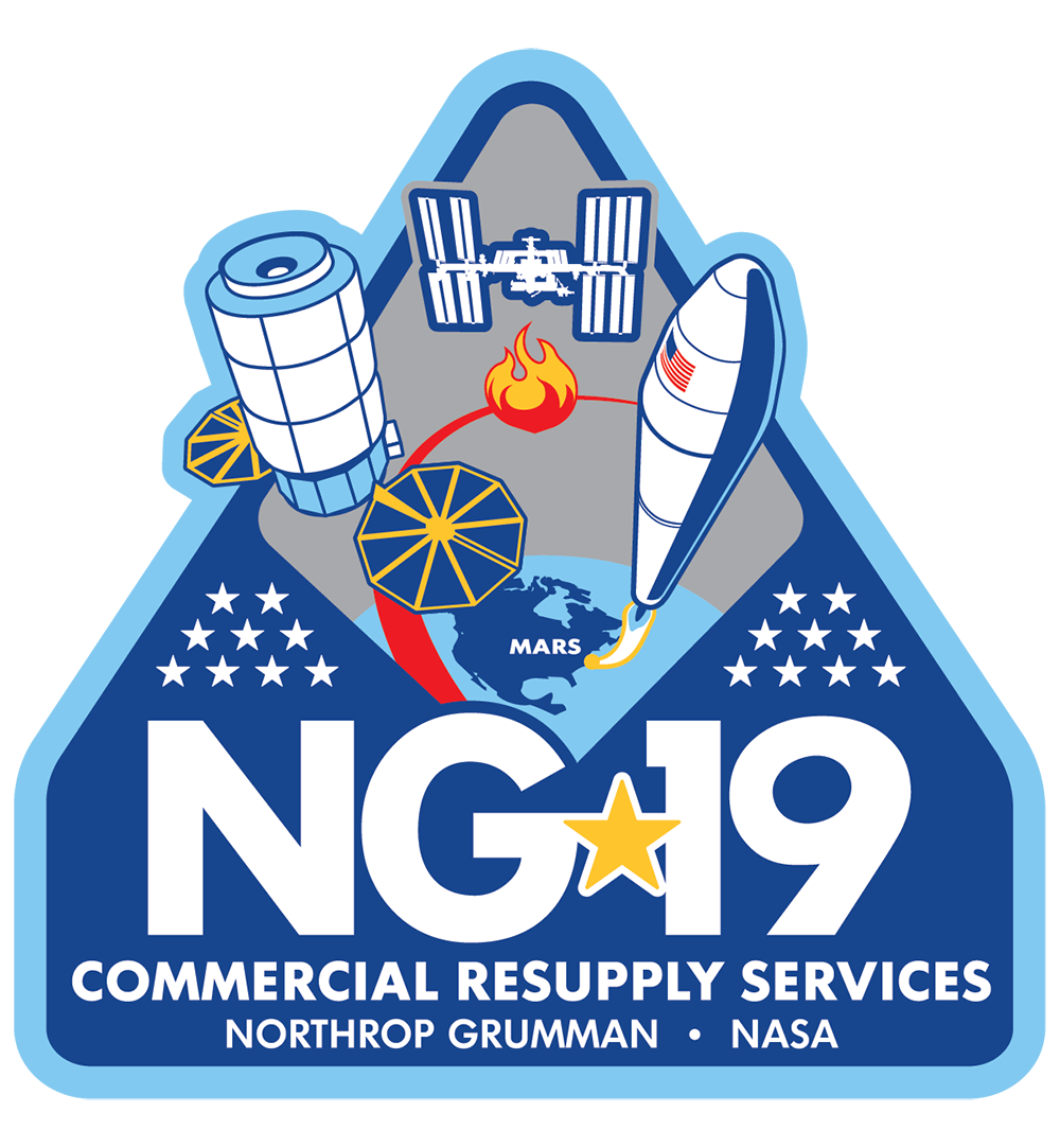 NASA Commercial Resupply Mission NG-19 patch NG-19