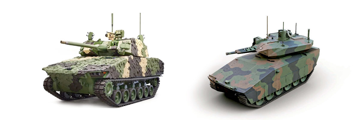 two tanks side by side