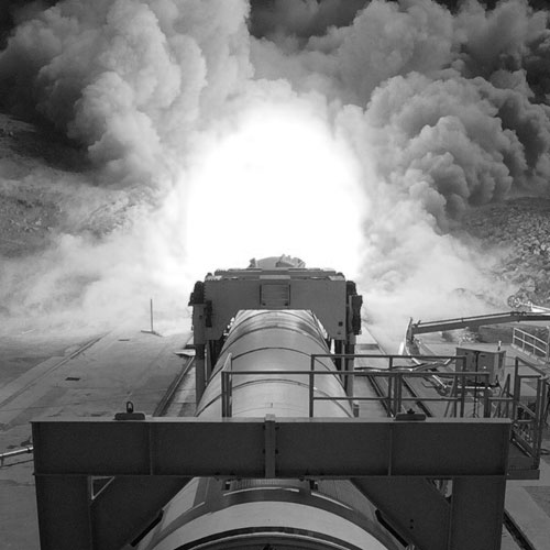 rocket motor test
