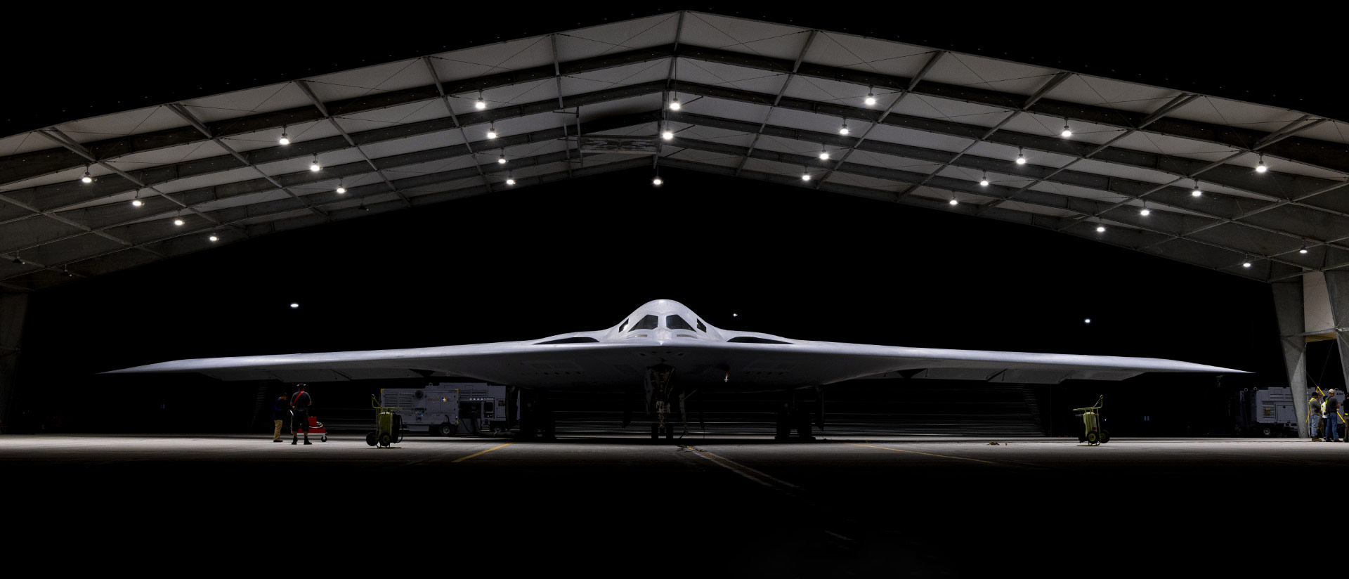B-21 Raider in hangar