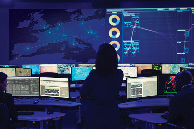 Our command and control solutions are built on open systems architecture that can connect to a variety of systems to defeat emerging threats.