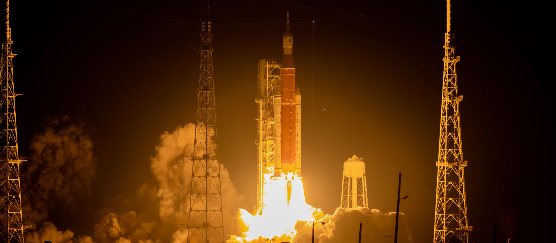 Photo of Artemis I launch with world’s largest and most powerful rocket boosters.