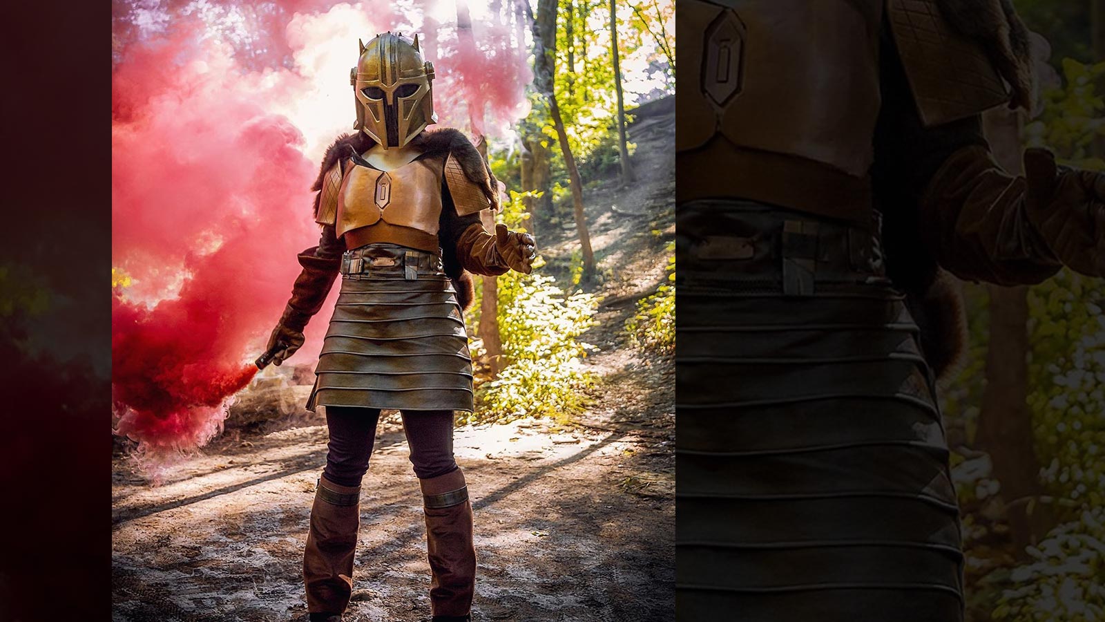 Art piece of a mandalorian