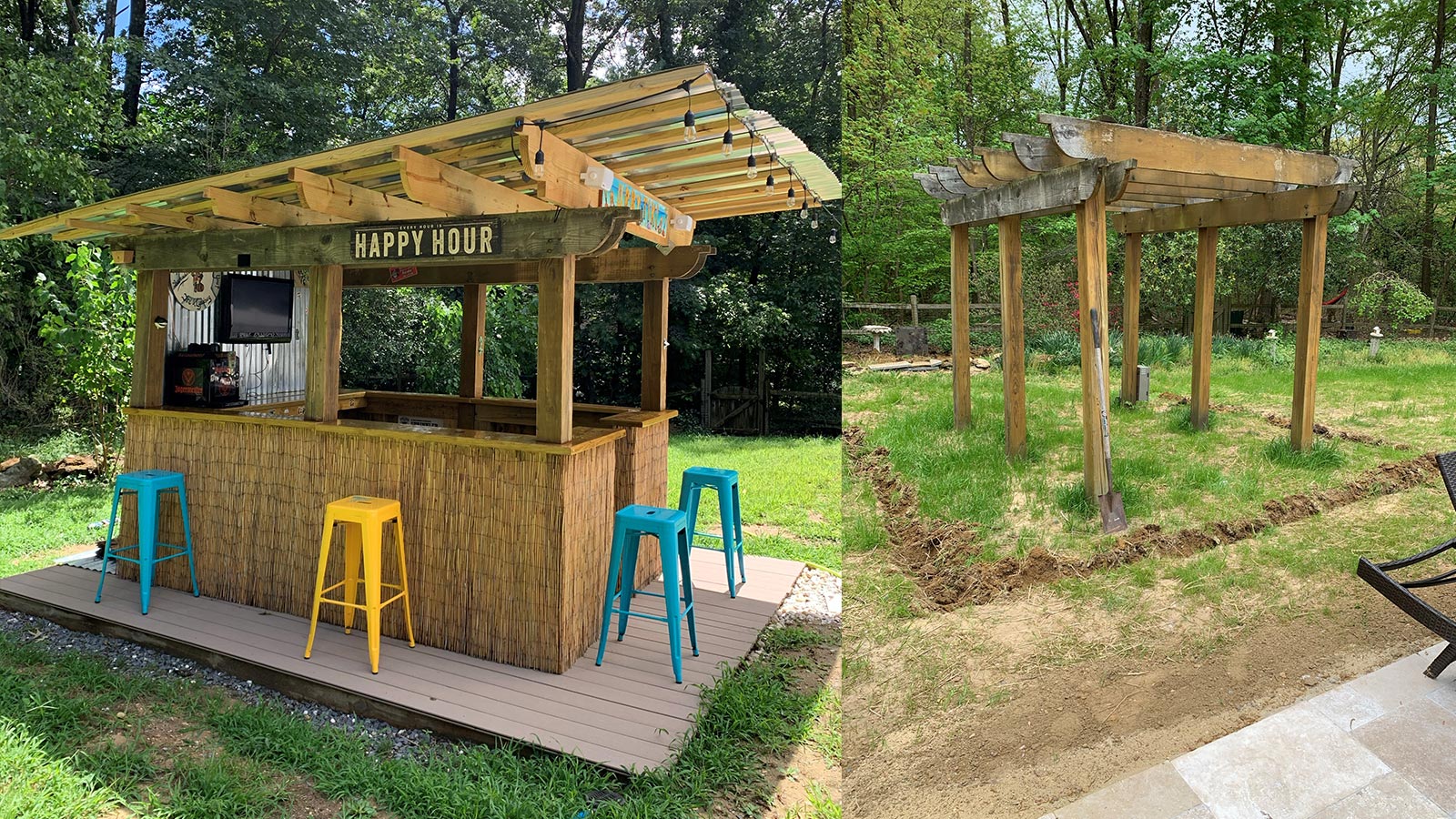 Photo of a wooden pergola