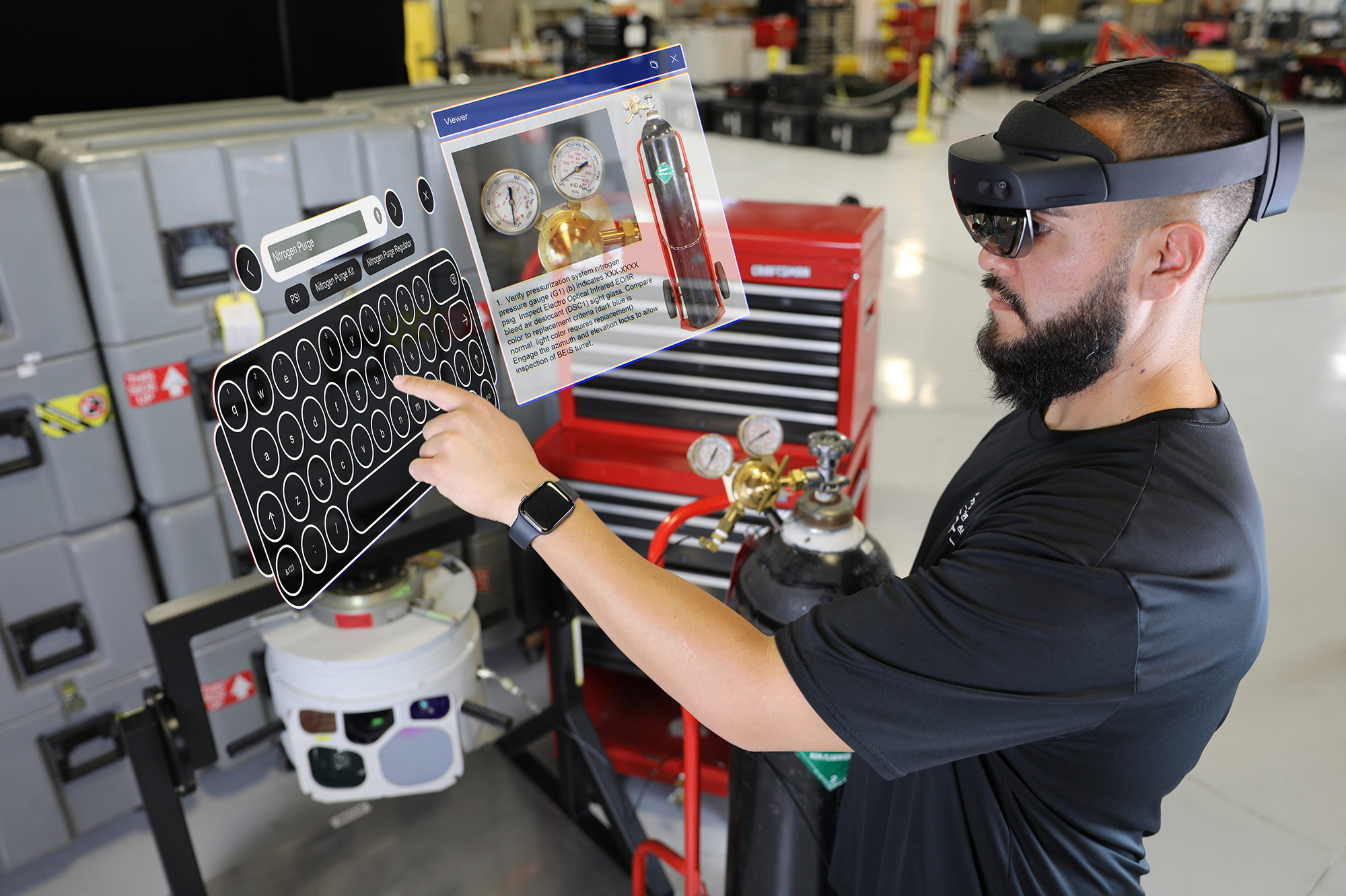 HoloLens-in-use The End Game: Extended Reality (XR) Transforms Platform Sustainment