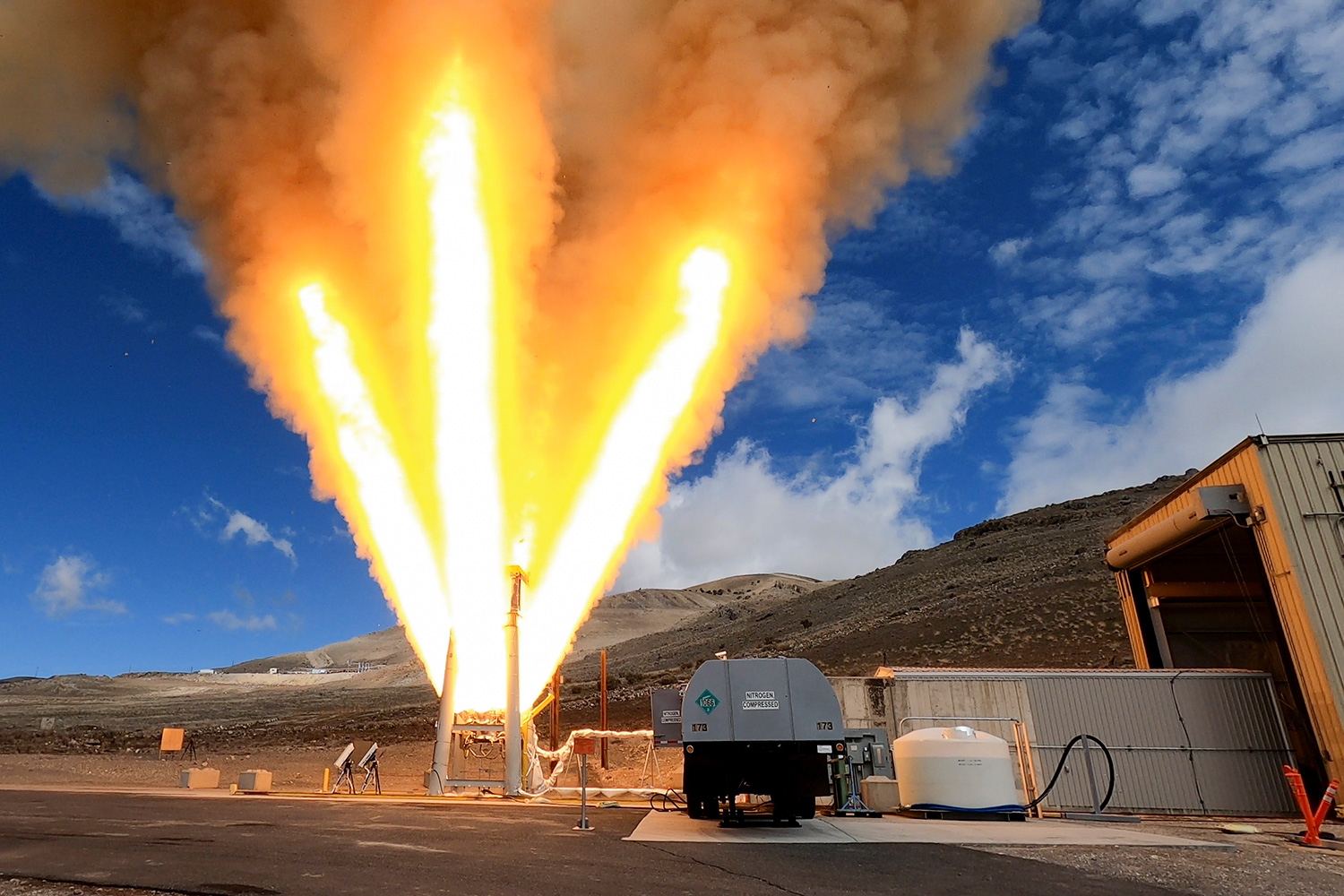 rocket motor test