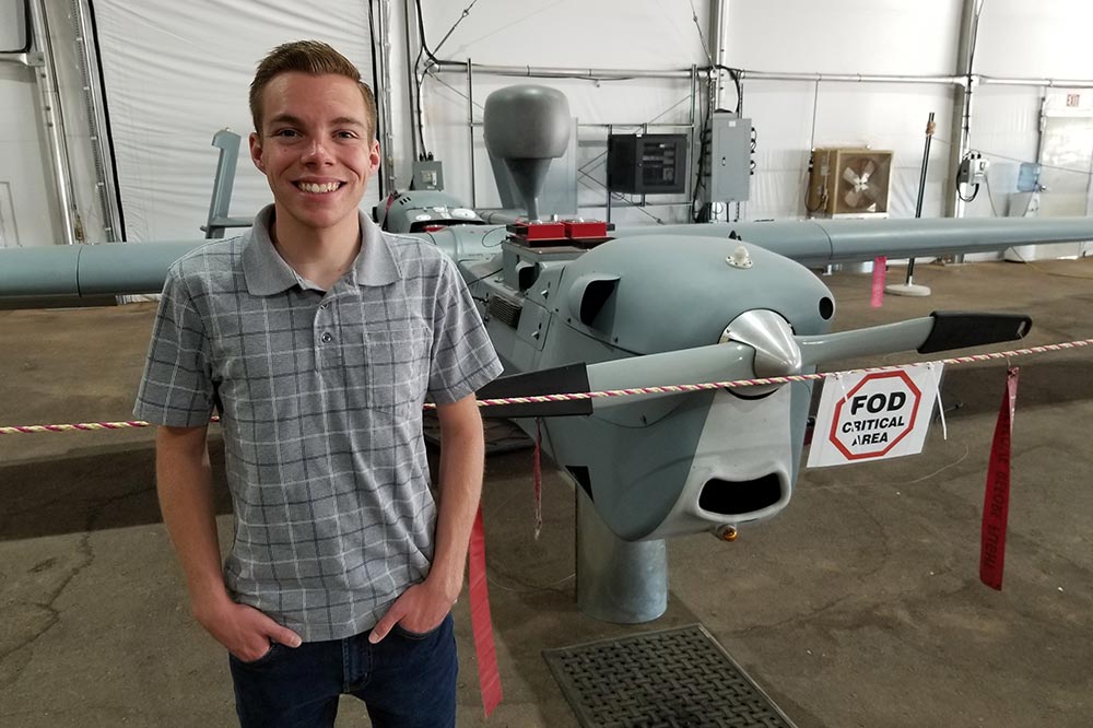 Northrop Grumman Aerospace Intern Takes Engineering To New Heights Aerospace Engineering Intern Achieves New Heights
