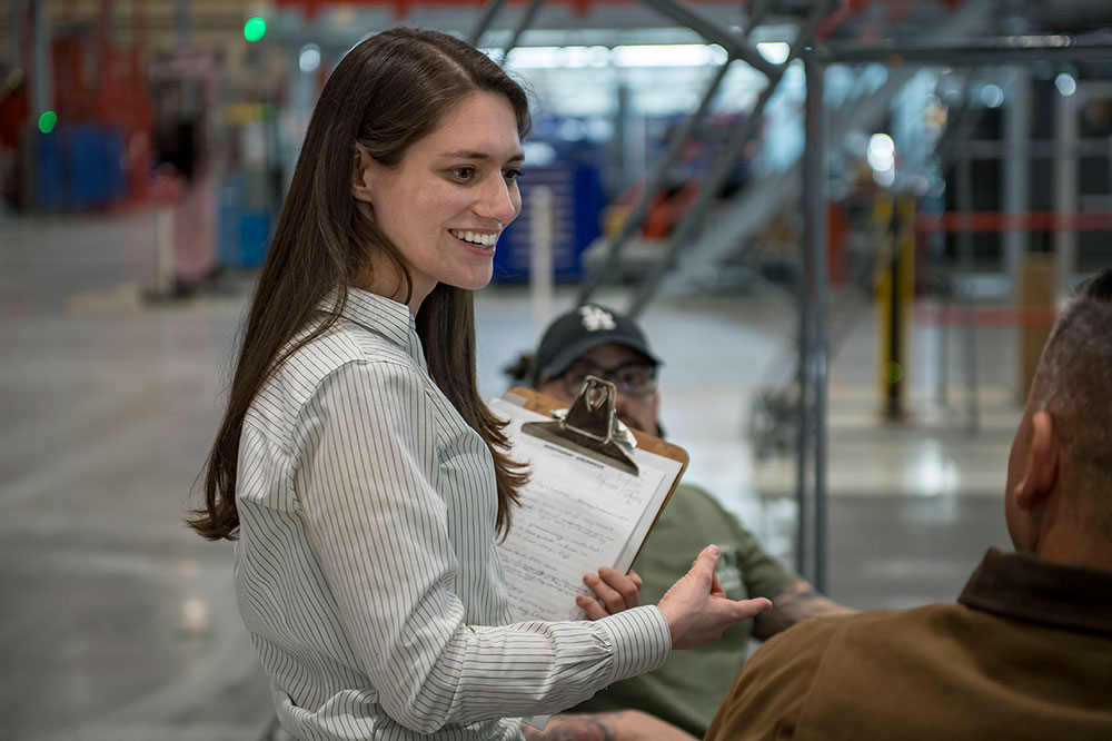 Northrop Grumman Stephanie Locks Outstanding Young Manufacturing Engineer SME From Shuttle Watcher to Acclaimed Engineer