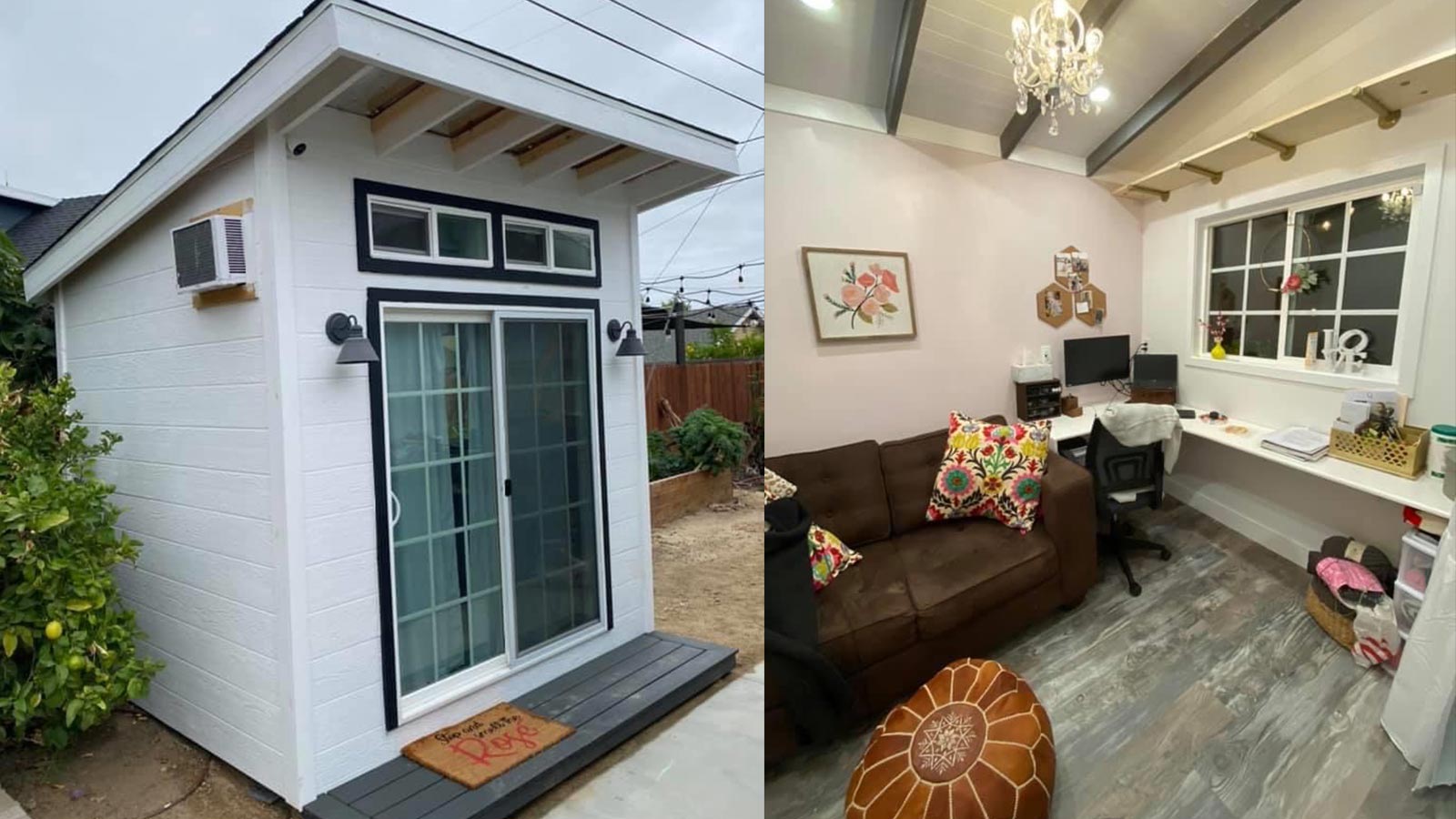 Photo of a shed workspace