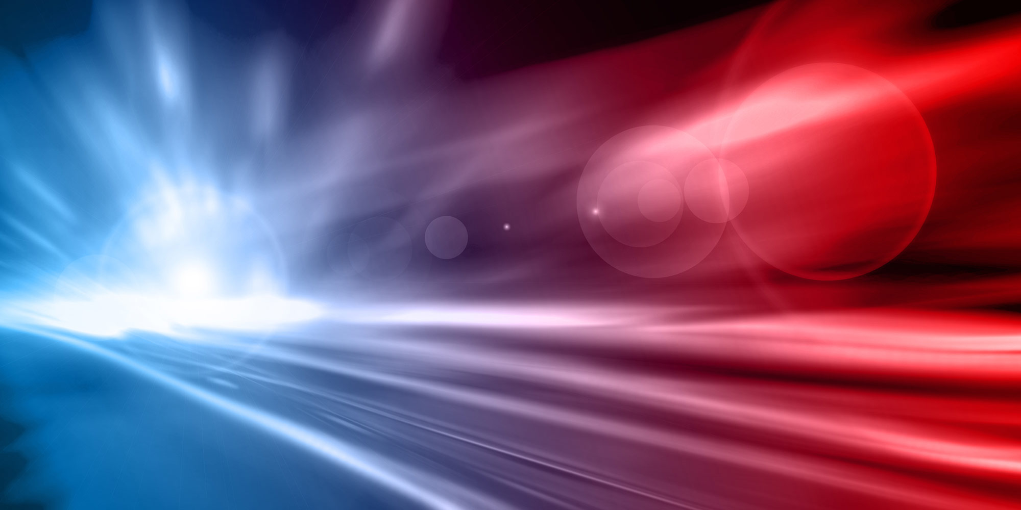 Emergency Information for Impacted Northrop Grumman Employees red and blue streaks of lights